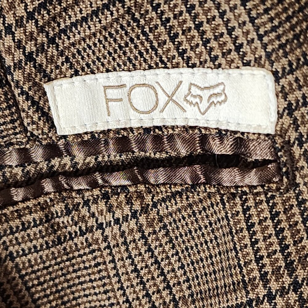 Fox Women’s Bermuda Shorts Brown Plaid Cuffed Size 5 – 11.5” Inseam - Picture 4 of 11